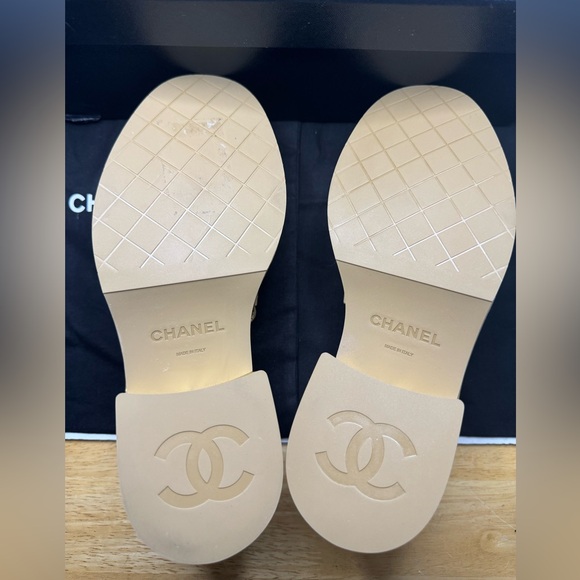 Authentic Chanel Gold Platform Loafer New - Picture 7 of 7